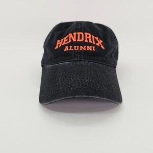 Legacy Hendrix Alumni Baseball Cap Hat Washed Black Orange Embroidered Preppy